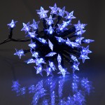 Guirlande lumineuse 60 Etoiles souples bleu