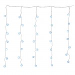 Rideau de Boules Lumineuses 35 LED Blanc Fixe