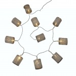 Guirlande Lumineuse Intrieure Tube Strass Argent 10 LED 1,5 m