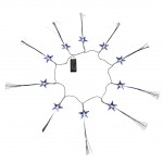 Guirlande Lumineuse LED �toiles Fibre Optique 10 LED Blanc 1,3 m