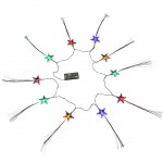 Guirlande Lumineuse LED toiles Fibre Optique 10 LED Multicolores 1,3 m