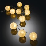 Guirlande interieur 10 boules paillettes