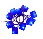 Guirlande lectrique cubes lumineux 10 Led bleue