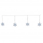 Guirlande lectrique banniere de flocons 50Led