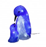 Pingouin et bebe lumineux 20 Led