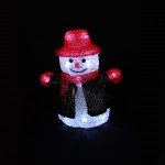 Bonhomme de neige avec sa veste à LED