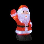 Petit Pere noel saluant lumineux a LED