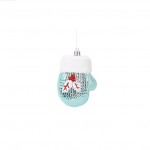 2 Suspensions Gant de Noel bleu
