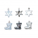 Lot de 6 Boules de Sapin en Forme de Botte