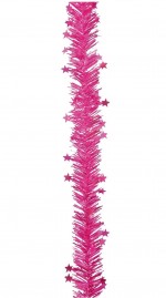 Guirlande 2 plis etoiles rose
