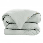 Housse de couette Double Gaze Coton 240 x 260 cm Gaia eucalyptus