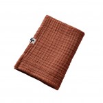 Serviette de toilette invite 50 x 90 cm Gaze de coton Gaia Terracotta