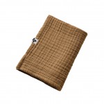 Serviette de toilette invite 50 x 90 cm Gaze de coton Gaia Camel