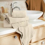 Serviette de toilette en gaze de coton Gaia