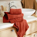 Serviette ou drap de bain en gaze de coton Gaia