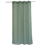 Voilage � oeillets uni 140 x 240 cm Basique vert argile