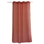 Voilage � oeillets uni 140 x 240 cm Basique terre cuite