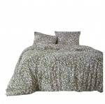 Parure de lit 240 x 260 cm Myosotis fleurie vert