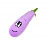 Jouet en peluche aubergine pour chien