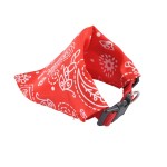 Collier bandana reglable pour chien rouge