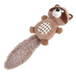 Peluche raton laveur pour chien