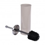 Brosse de toilette 9.5 x 37 cm Metalia taupe