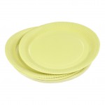 Set de 20 assiettes carton 23 cm Unies tilleul