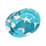 Set de 10 assiettes carton 23 cm Gincko