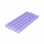 Lot de 5 bougies chandelier 20 cm Tendance uni violet