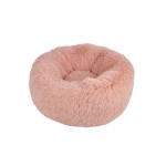 Coussin rond fluffy rose