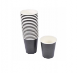 Set de 20 gobelets en carton Noir