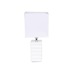 Lampe pilier strie blanc