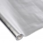 Nappe en papier chromee argent