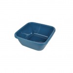 Bassine cuvette carree 30 x 30 x 12 cm bleu 6L