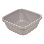 Bassine cuvette carree 30 x 30 x 12 cm taupe 6L