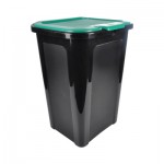 Poubelle recyclage plastique 50 L vert