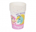 Set de 6 gobelets en papier Poney magique