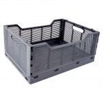 Cagette pliable et empilable 40 x 30 x 17 cm gris