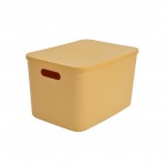 Boite de rangement avec couvercle plastique 15.5L ocre