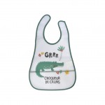 Bavoir bebe avec recuperateur Crocodile