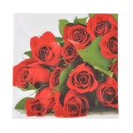 Lot de 20 serviettes en papier roses 25 cm