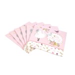 Lot de 20 serviettes en papier cygnes