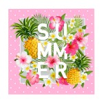 Lot de 20 serviettes en papier summer time