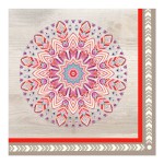 Lot de 20 serviettes en papier mandala