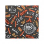 Lot de 20 serviettes en papier BBQ Party