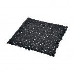 Tapis fond de douche 52 x 52 cm Galet noir