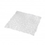 Tapis fond de douche 52 x 52 cm Galet transparent