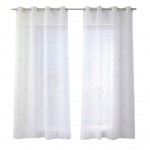 Voilage � oeillets 140 x 240 cm Galet gris