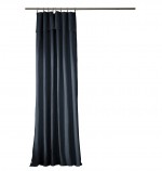 Rideau ajustable + 8 anneaux pince 140 x 270 cm Sixtine bleu nuit