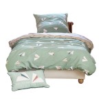 Housse de couette + taie 200 x 200 cm Petit papier